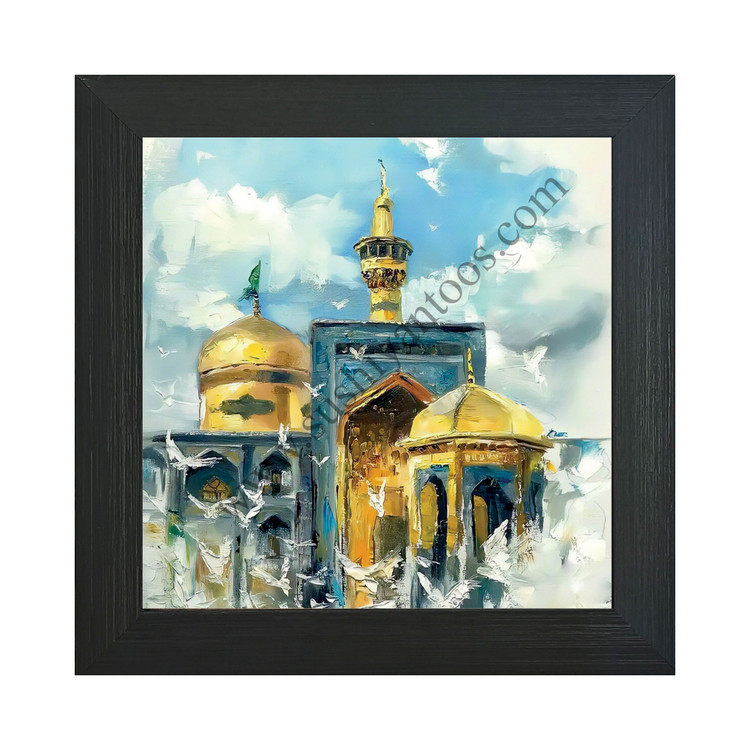تصویر گذاری بر روی کاشی حرم امام رضا