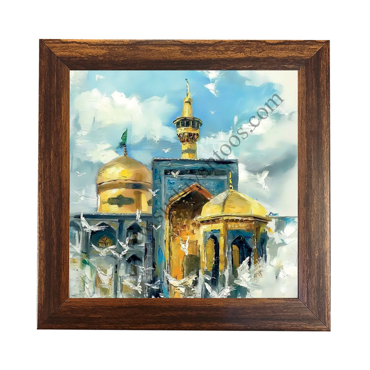 تصویر گذاری بر روی کاشی حرم امام رضا