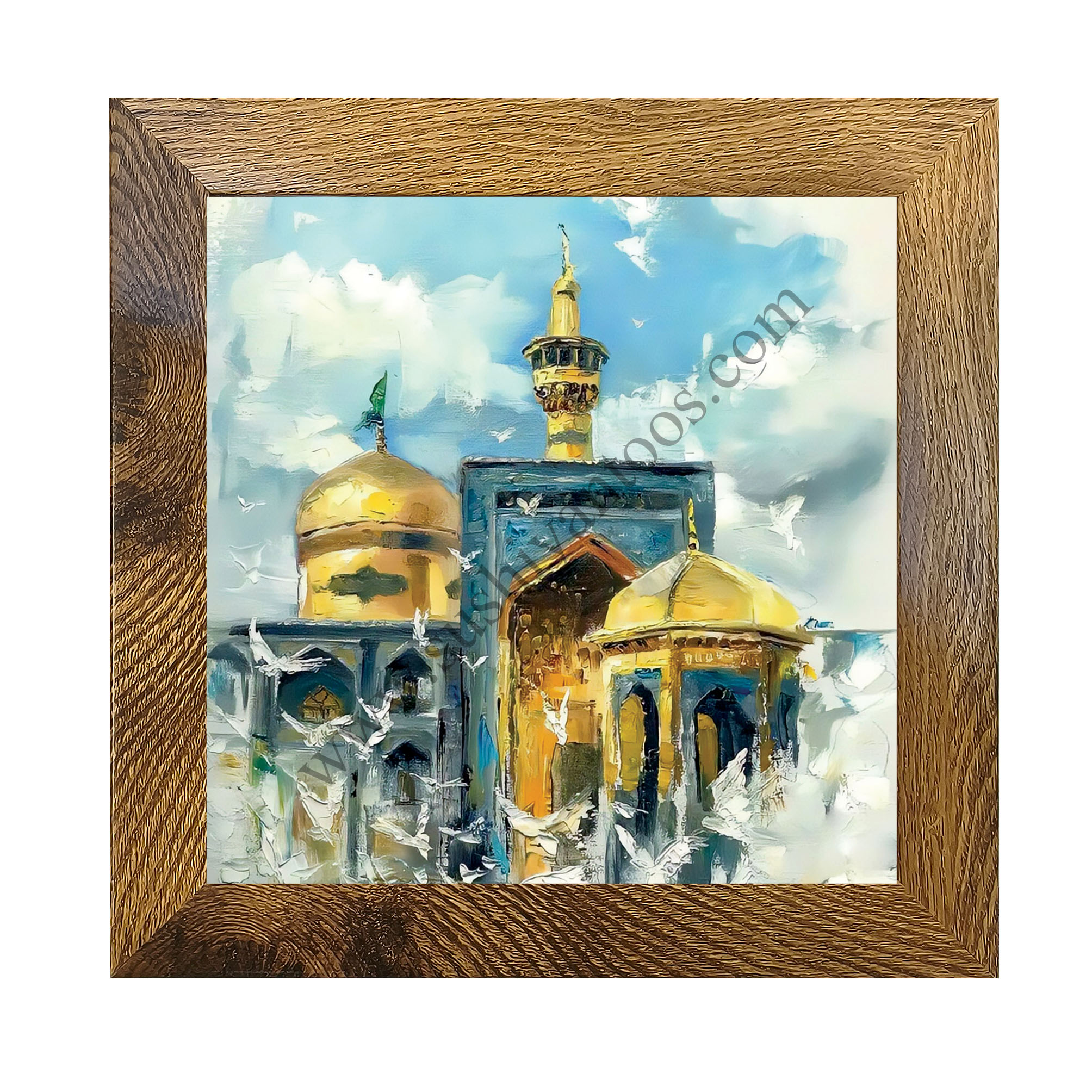 تصویر گذاری بر روی کاشی حرم امام رضا